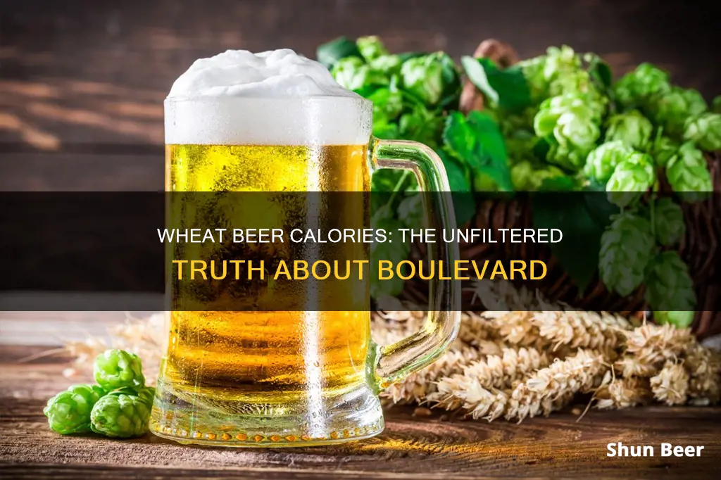 how many calories in boulevard unfiltered wheat beer