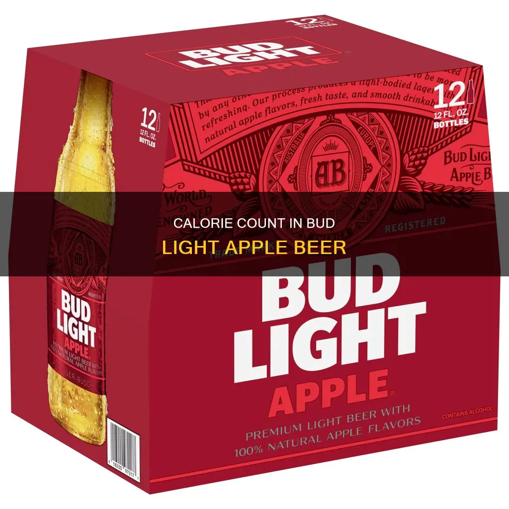 how many calories in bud light apple beer