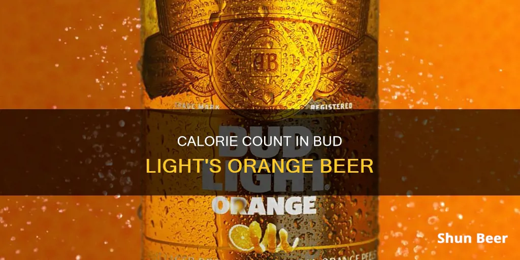 how many calories in bud light orange beer