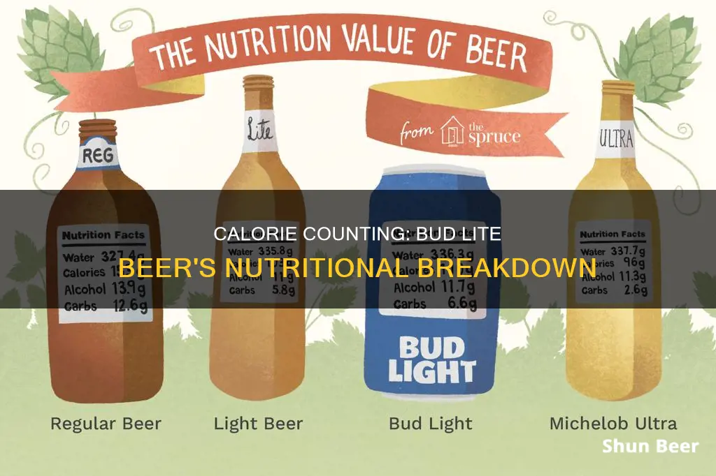 how many calories in bud lite beer