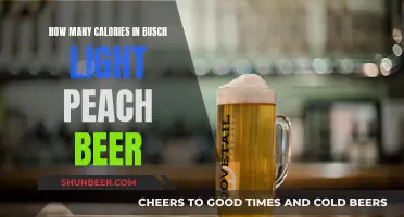 Calorie Count for Busch Light Peach Beer