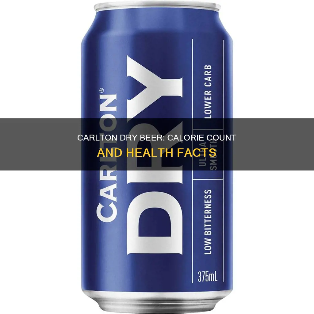 how many calories in carlton dry beer