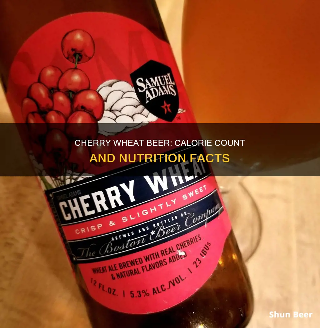 how many calories in cherry wheat beer