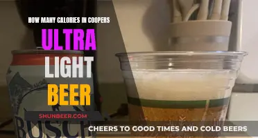 Coopers Ultra Light Beer: Calorie Count and Nutrition Facts