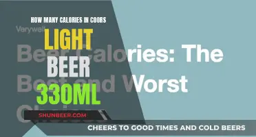 Calories in Coors Light: 330ml Beer Breakdown