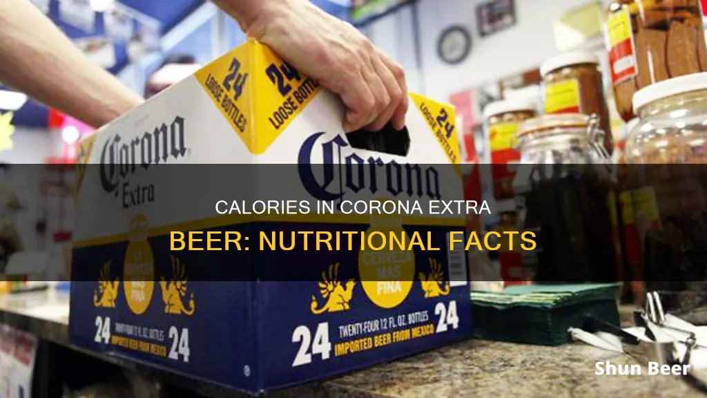 how many calories in corona extra beer 12 oz