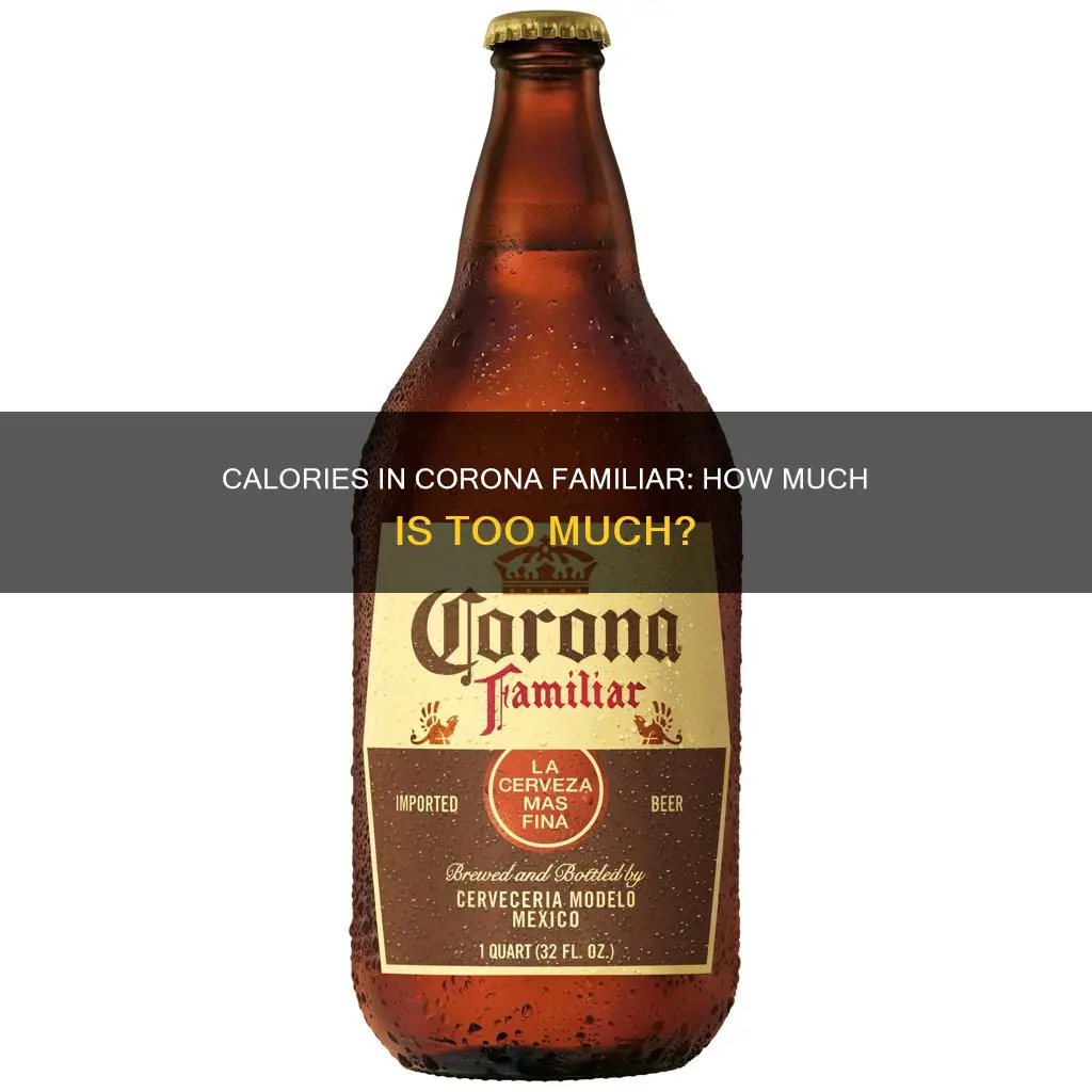 how many calories in corona familiar beer