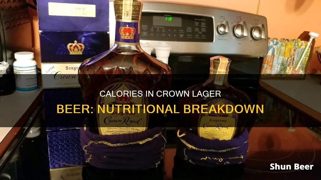 how many calories in crown lager beer