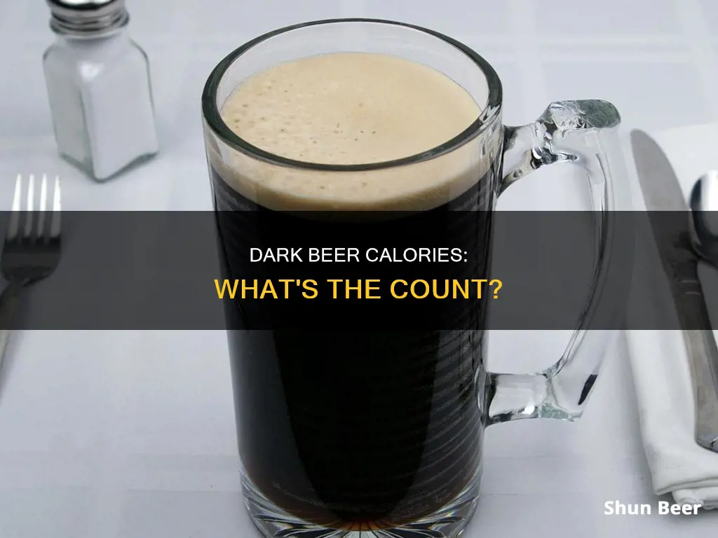 how many calories in dark beer