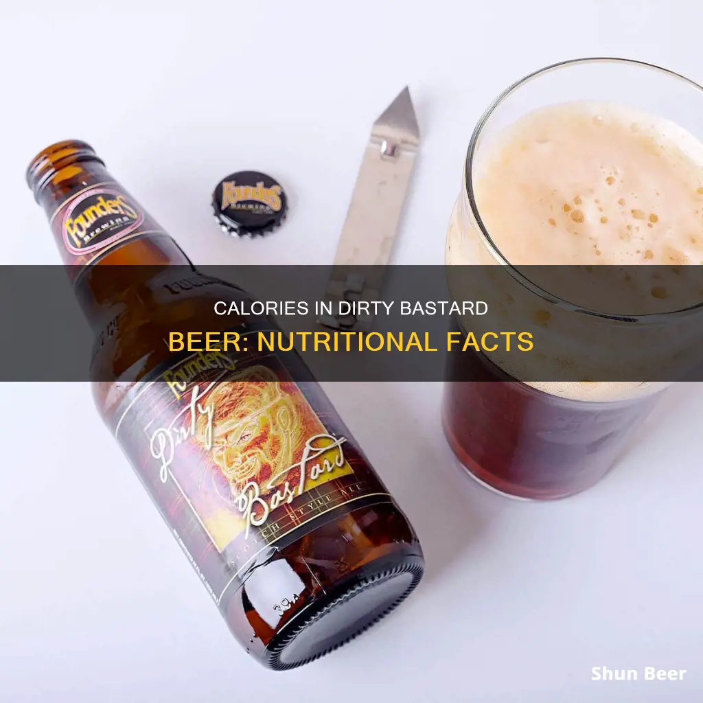 how many calories in dirty bastard beer