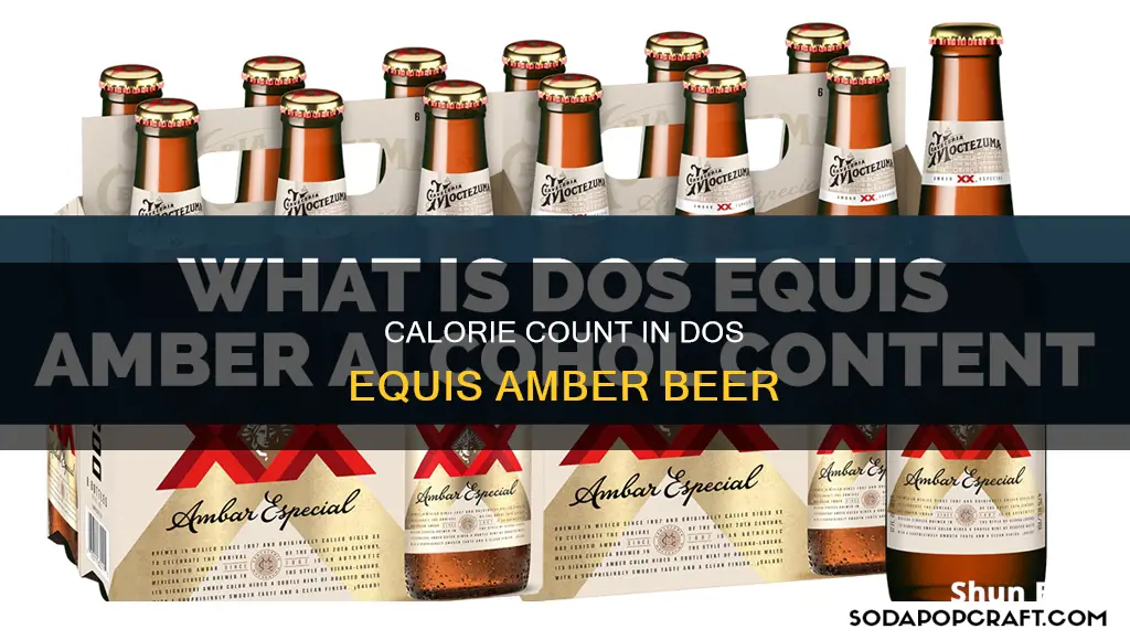 how many calories in dos equis amber beer