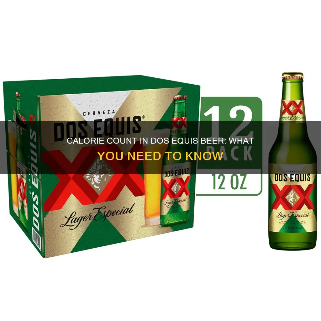 how many calories in dos equis beer