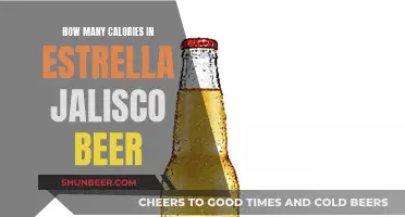 Estrella Jalisco Beer: Calorie Count and Nutrition Facts