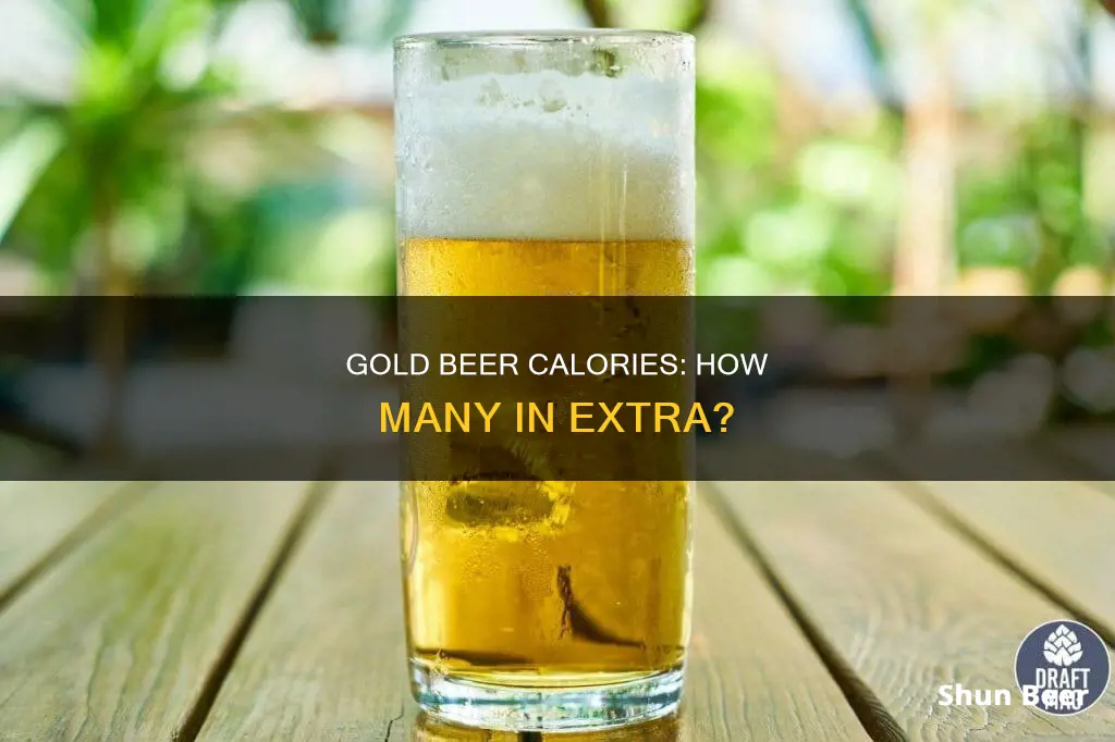 how many calories in extra gold beer