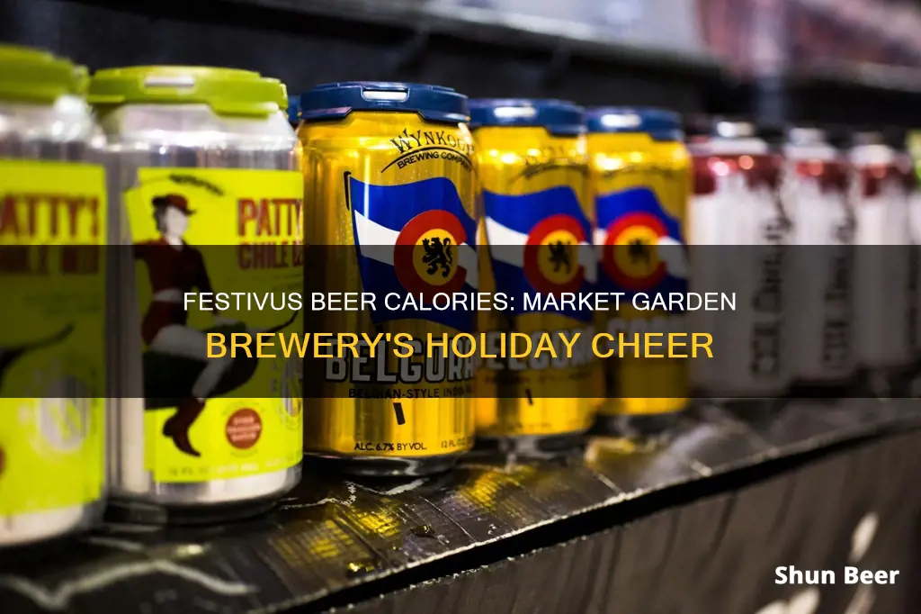 how many calories in festivus beer market garden brewery