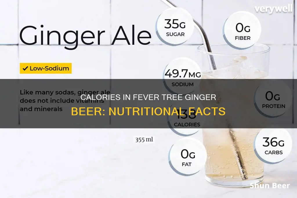 how many calories in fever tree ginger beer