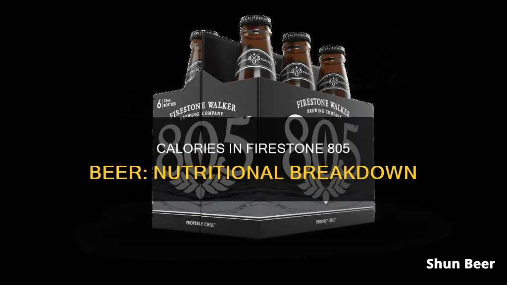 how many calories in firestone 805 beer