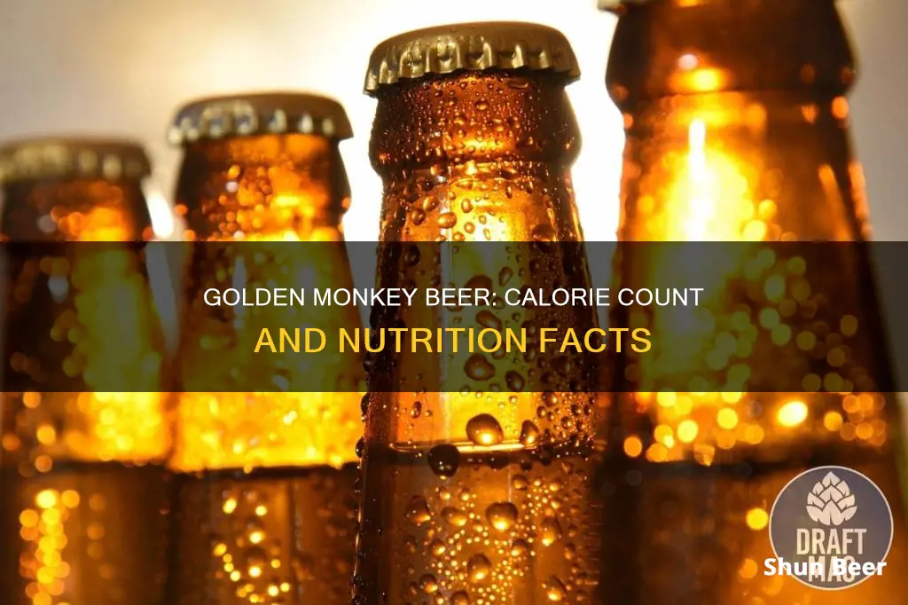 how many calories in golden monkey beer