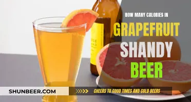 Calories in a Grapefruit Shandy Beer: A Nutritional Overview