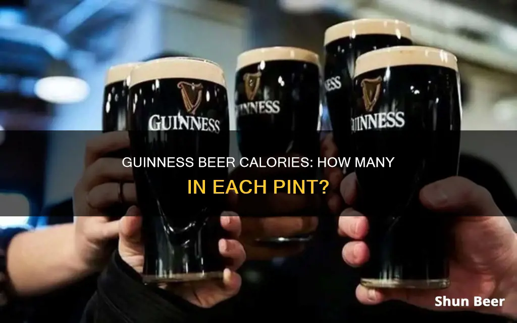 how many calories in guiness beer