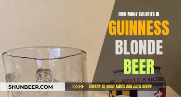 Guinness Blonde Beer: Calorie Count and Nutrition Facts