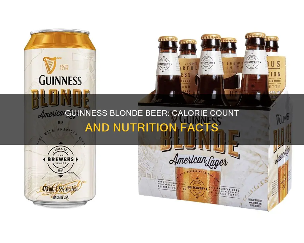 how many calories in guinness blonde beer