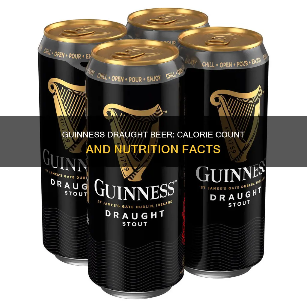 how many calories in guinness draught beer