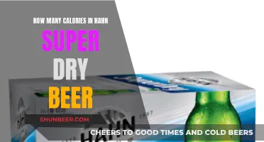 Super Dry Beer: Calorie Count of Hahn's Brew