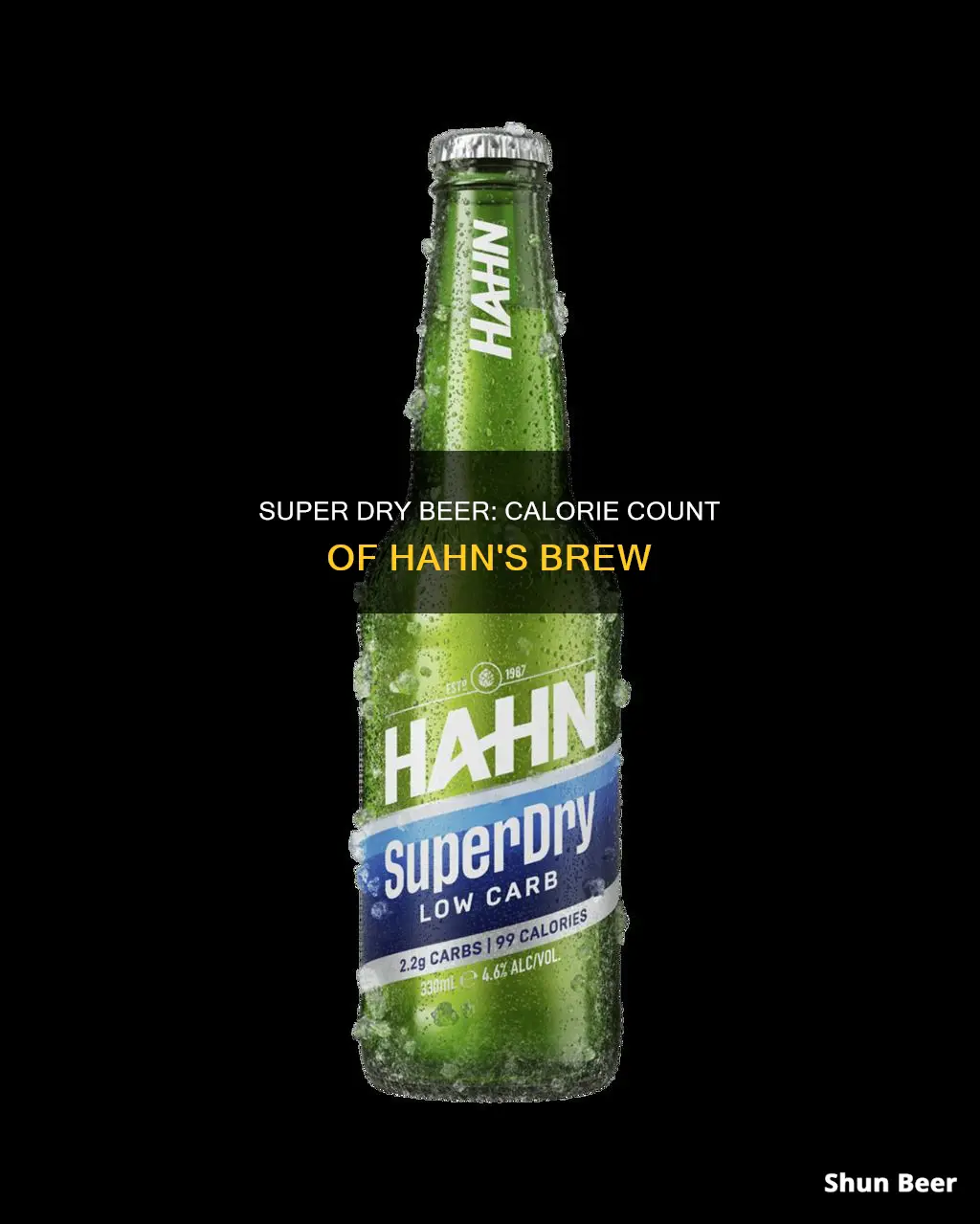 how many calories in hahn super dry beer