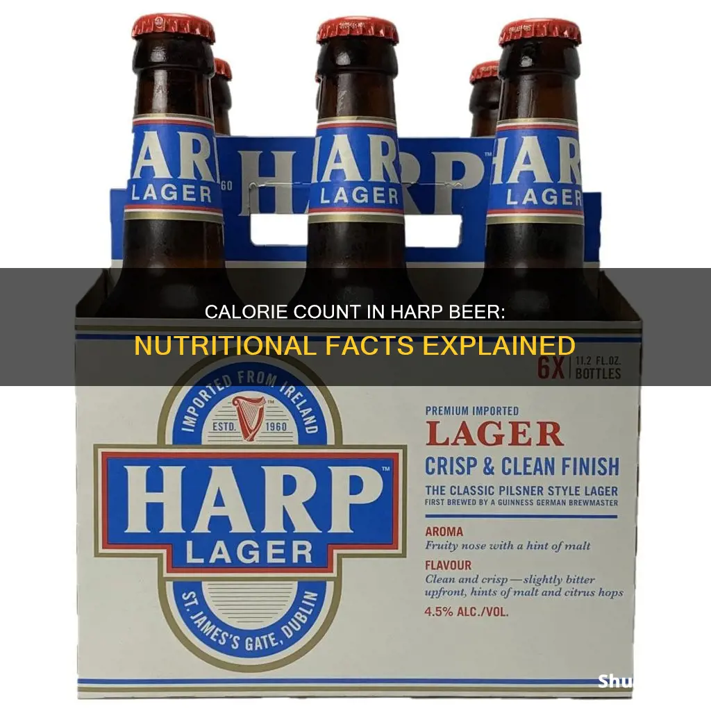 how many calories in harp beer