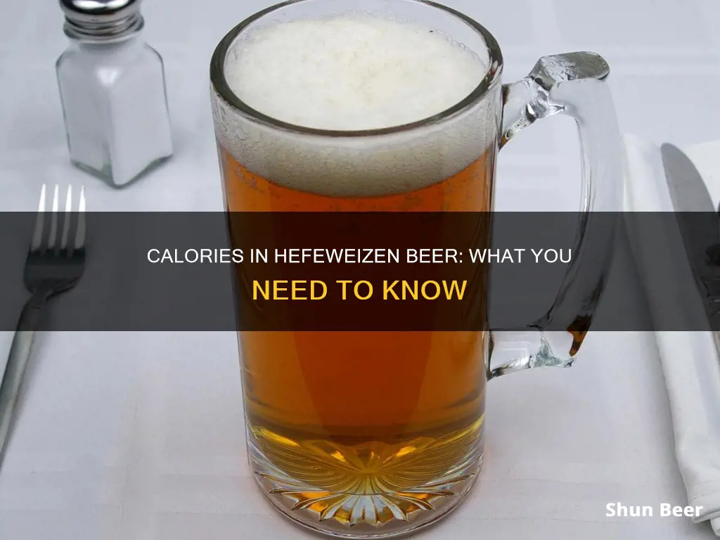 how many calories in hefeweizen beer