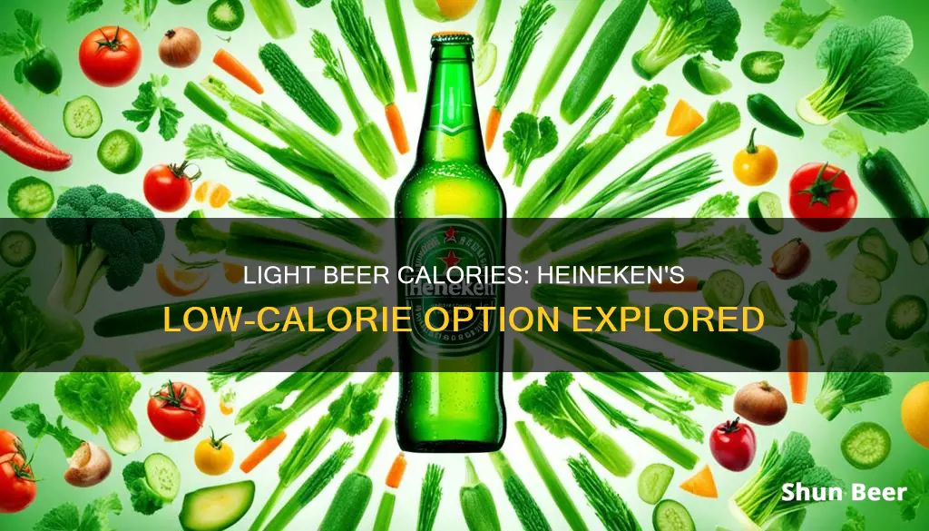 how many calories in heineken light beer