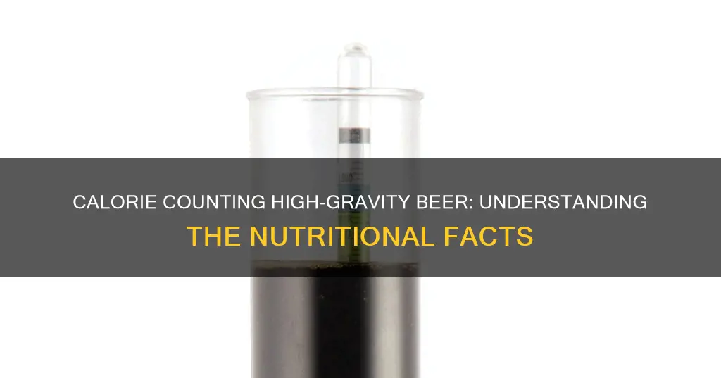 how many calories in high gravity beer