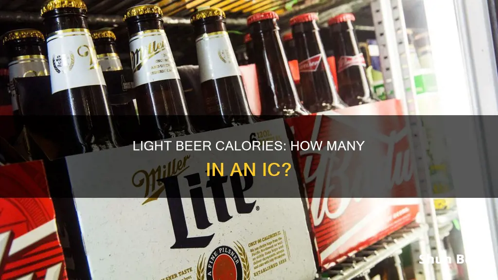 how many calories in ic light beer