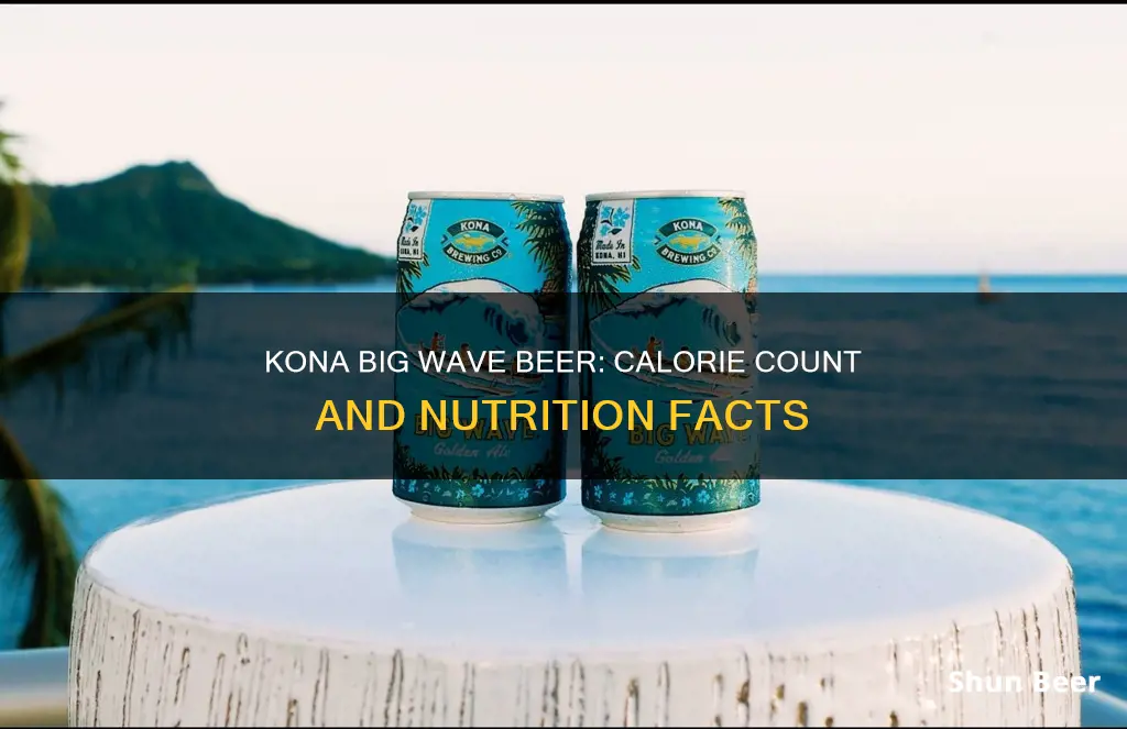 how many calories in kona big wave beer