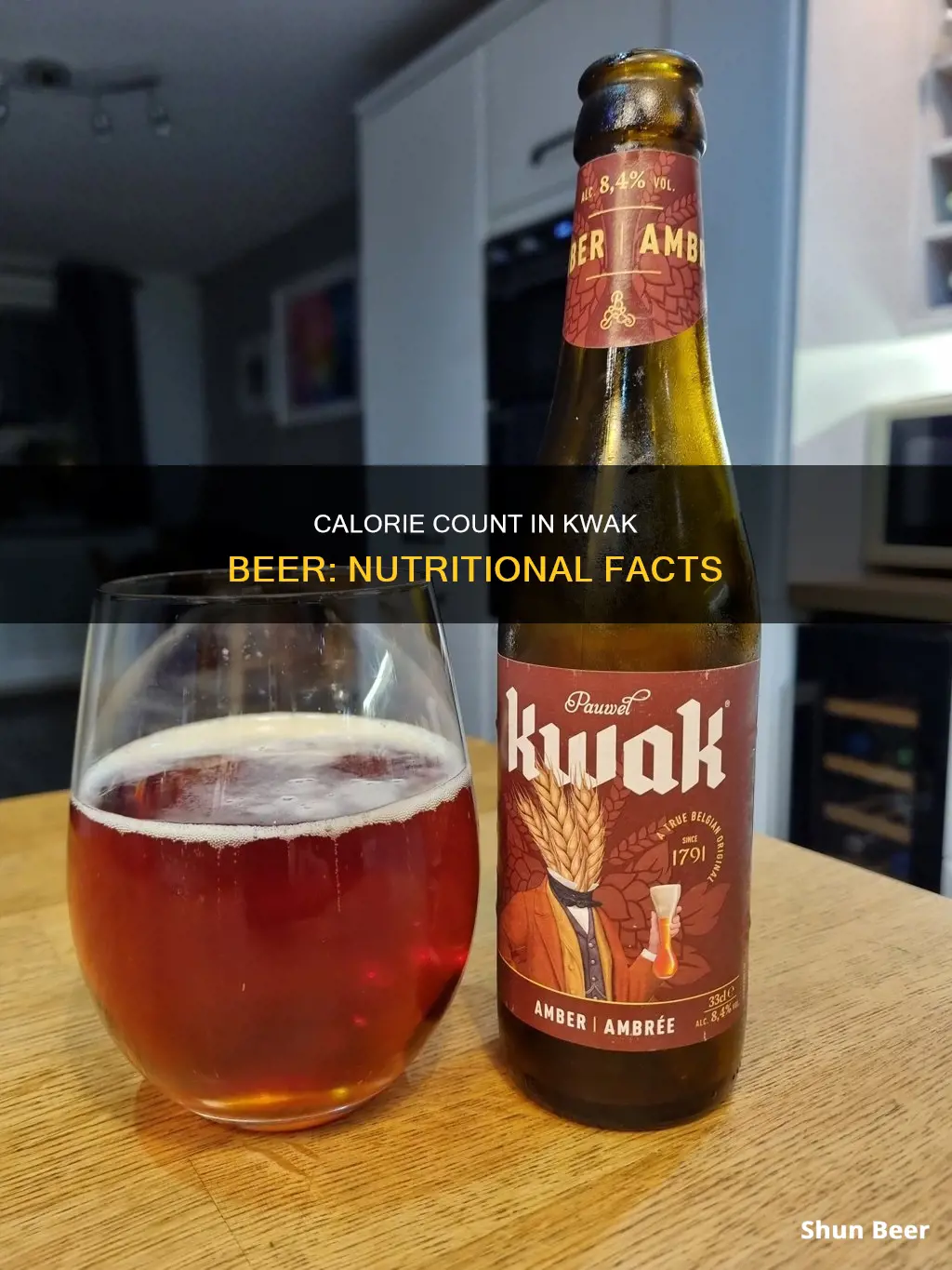 how many calories in kwak beer