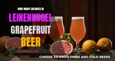 Calories in Leinenkugel's Grapefruit Beer: A Healthy Choice?