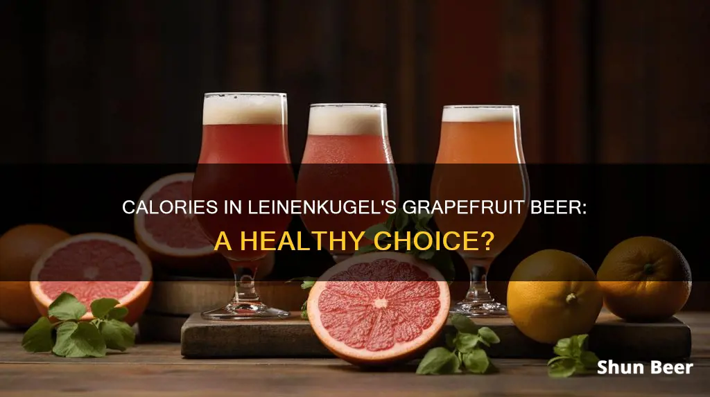 how many calories in leinenkugel grapefruit beer