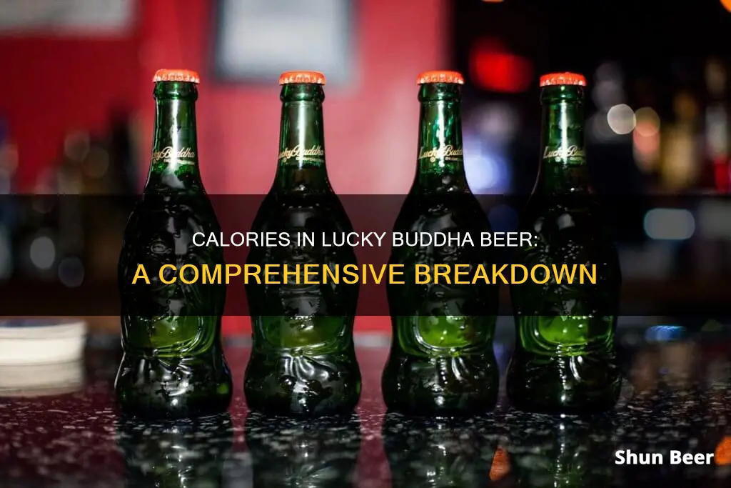 how many calories in lucky buddha beer