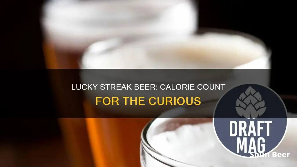 how many calories in lucky streak beer