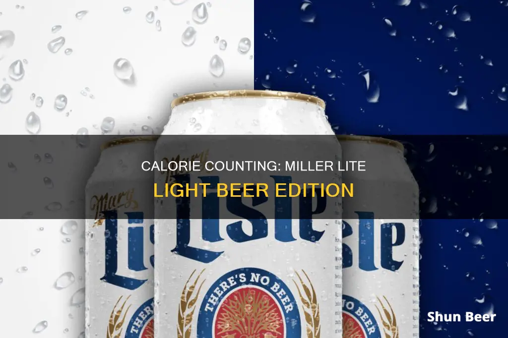 how many calories in miler lite light beer