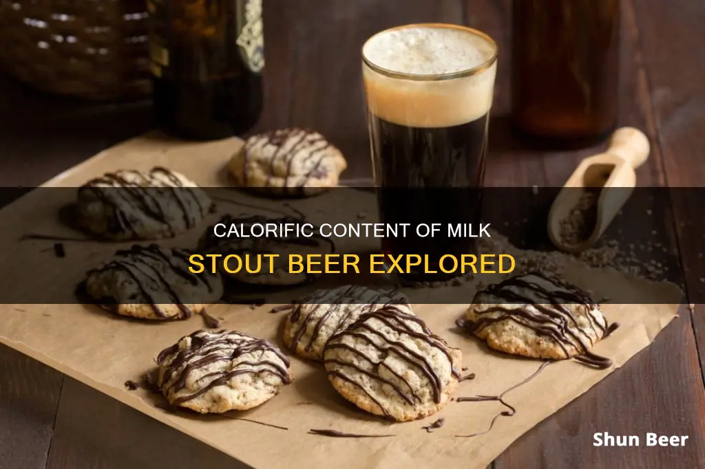 how many calories in milk stout beer