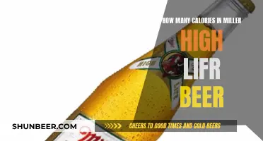 Calorie Count in Miller High Life Beer