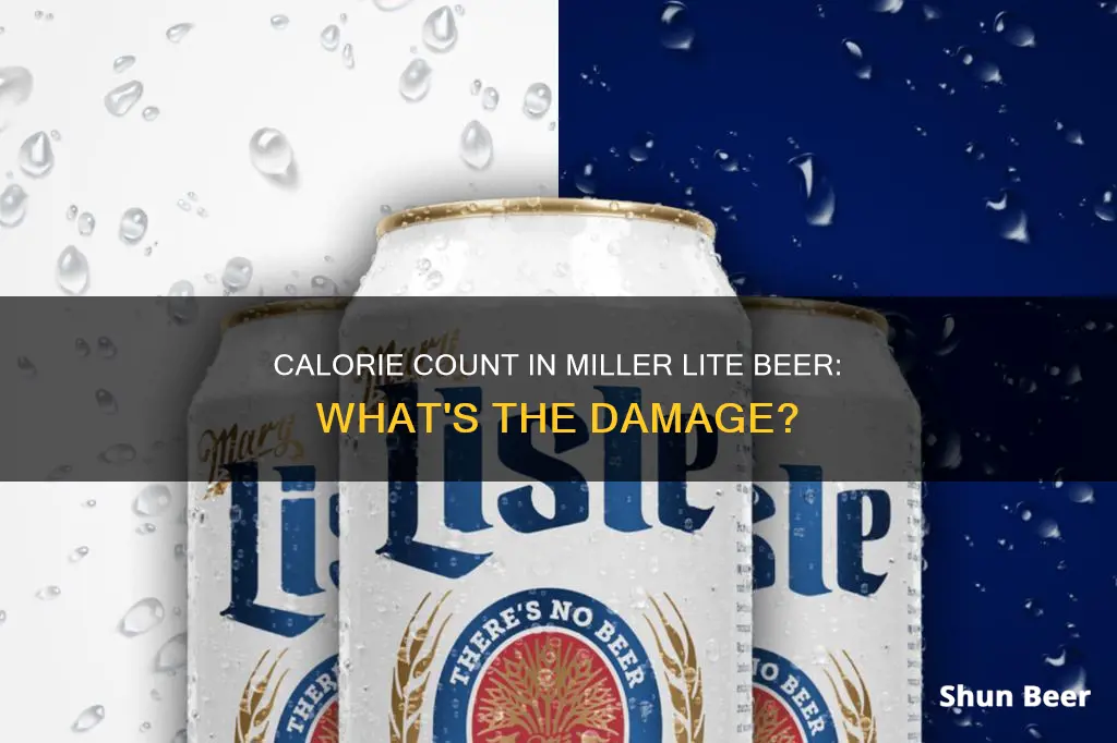 how many calories in miller lite beer