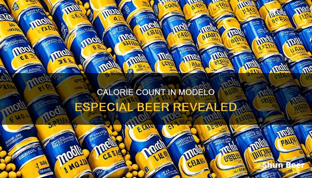 how many calories in modelo especial beer