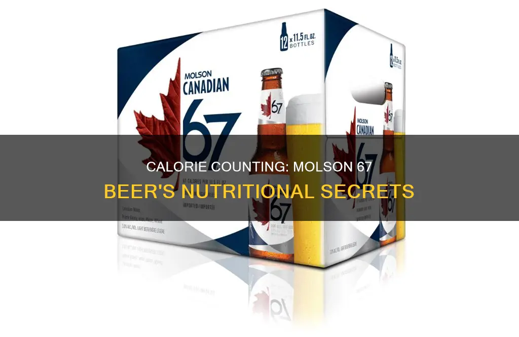 how many calories in molson canadian 67 beer