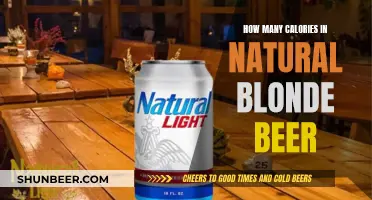 Natural Blonde Beer: Calorie Count and Nutrition Facts