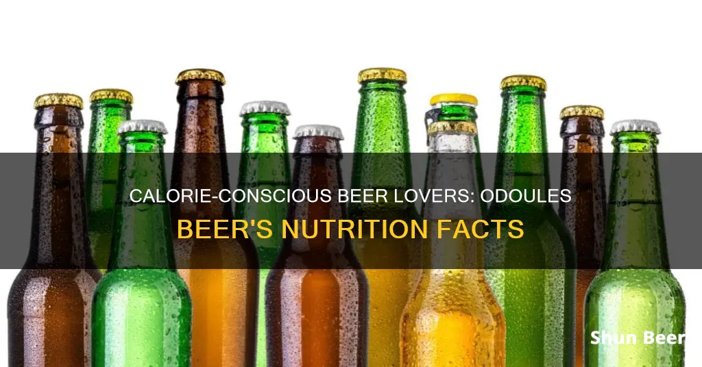 how many calories in odoules beer