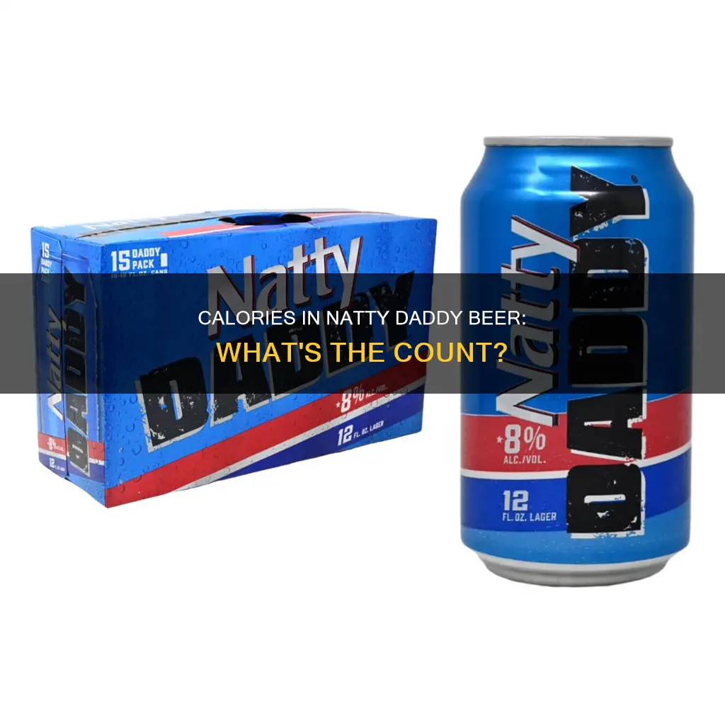 how many calories in one 25 oz natty daddy beer