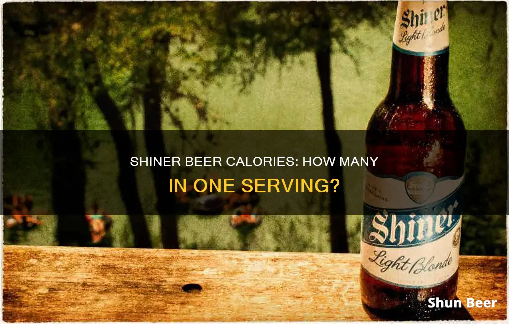 how many calories in one shiner beer